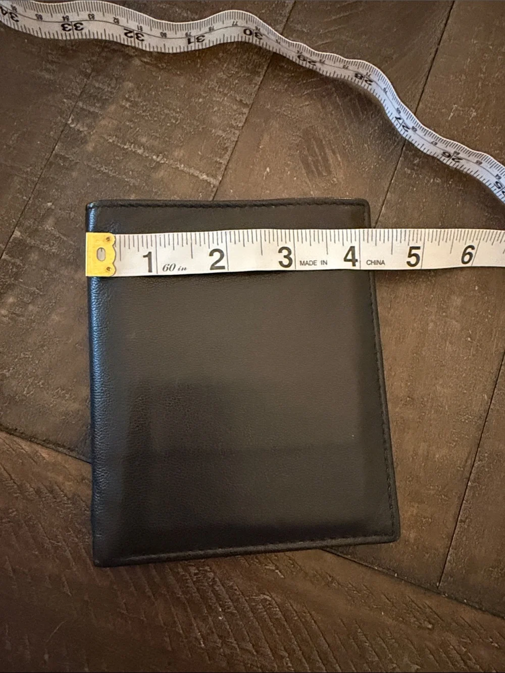Classic Black Leather Bi-Fold Wallet for Men